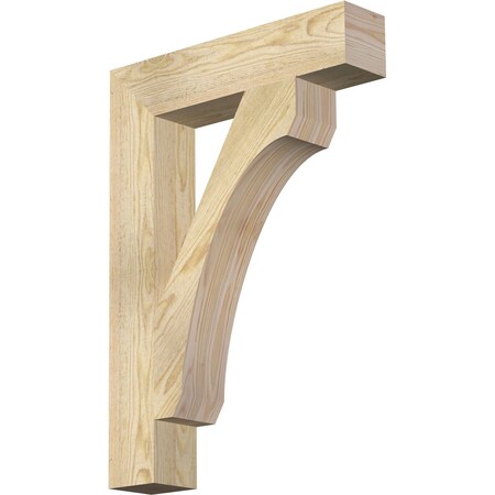 Ekena Millwork Legacy Block Rough Sawn Bracket, Douglas Fir, 4"W x 20"D x 28"H BKT04X20X28LEC05RDF